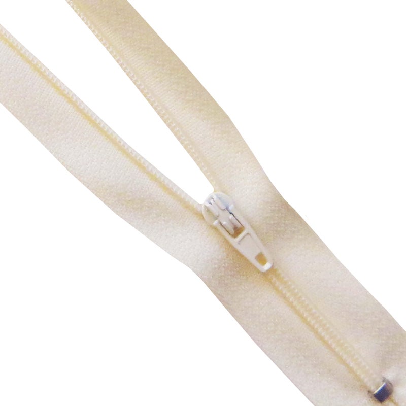 Seeking ROAM Standard Zippers, Nylon Coil, 2 Pieces (Cream Off White, 12 "" Inches) - Image 3